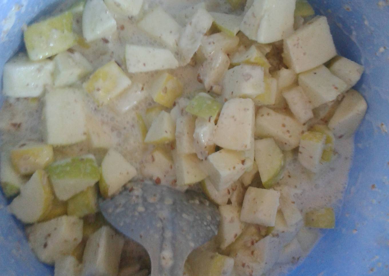 Ensalada dulce de manzana con piña