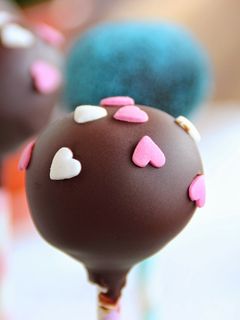 Una foto de Cake pops de dulce de leche y de nocilla