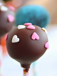 Una foto de Cake pops de dulce de leche y de nocilla