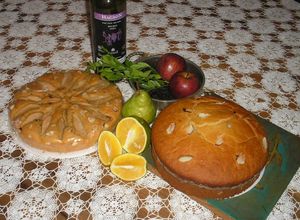 Una foto de Tarta de naranja sin huevo