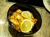 Pollo al limón con Wok