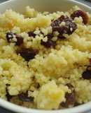 Cous-cous de naranja con pasas