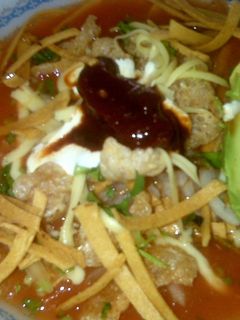 Una foto de Sopa de tortilla norteña
