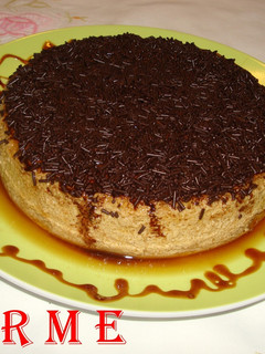 Una foto de Flan cremoso de café