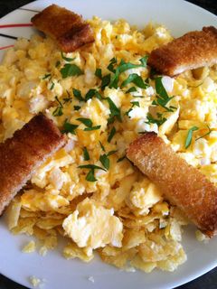 Una foto de Bacalao a bras estilo Marisa