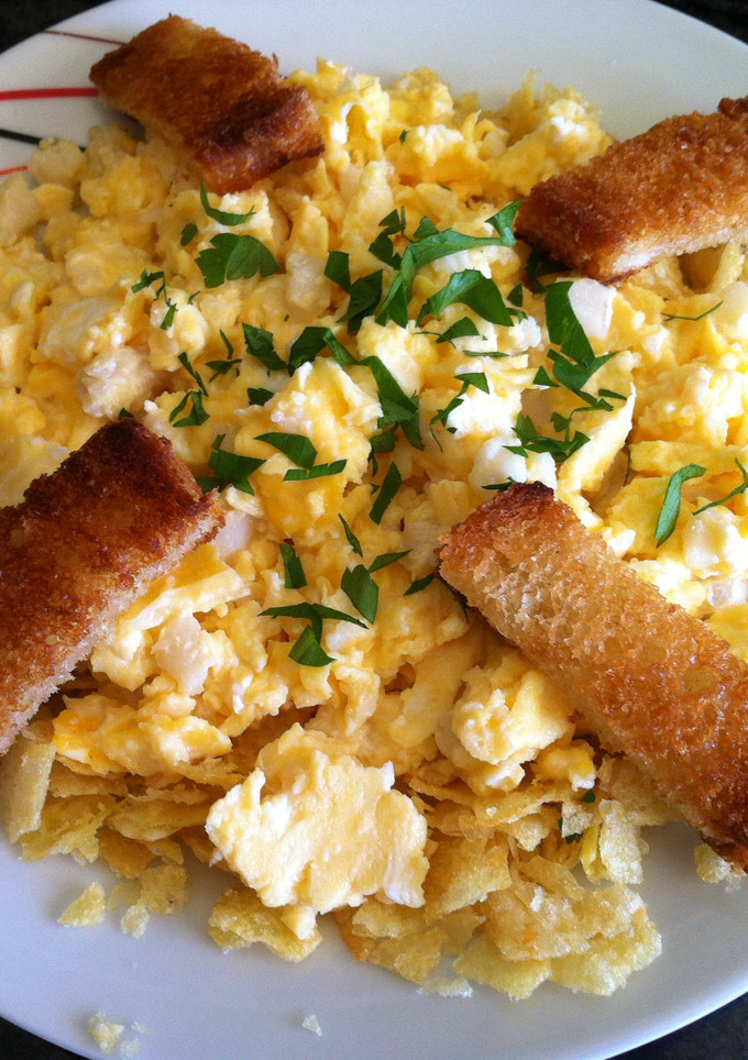 Una foto de Bacalao a bras estilo Marisa