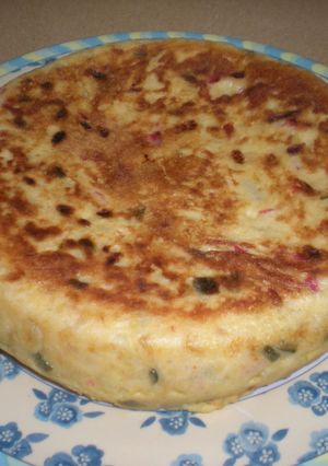 Una foto de Tortilla de patatas con chorizos
