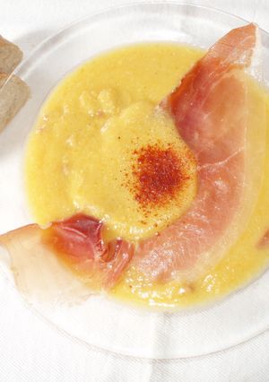 Una foto de Crema de garbanzos