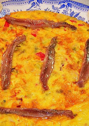 Una foto de Tortilla de atún y pimiento morrón