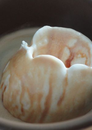 Una foto de Helado de vainilla affogato