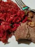 Arroz rojo con verduras