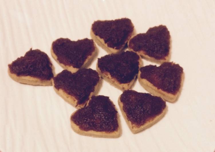 Polvorones de puré de tomates confitados
