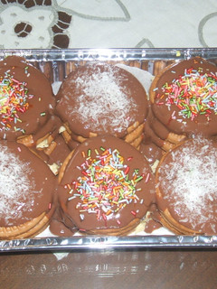 Una foto de Tarta de galletas hojaldradas