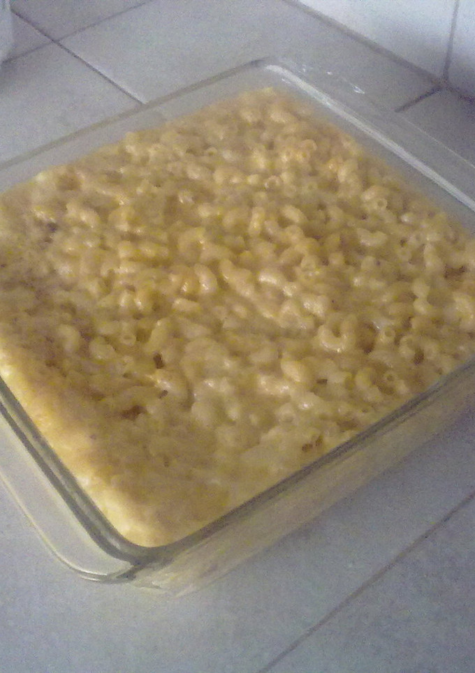 Una foto de Macarrones con queso al horno