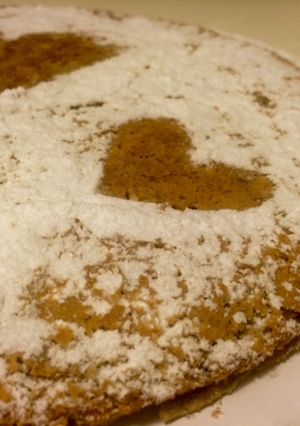 Una foto de Tarta de Santiago para San Valentín