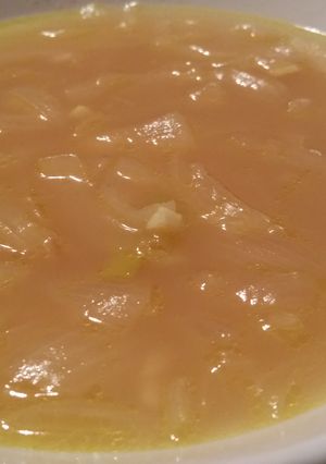 Una foto de Sopa de cebolla light