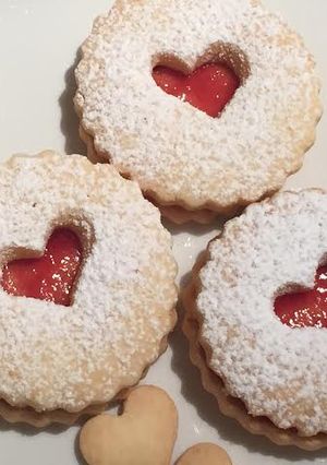 Una foto de Galletas de San Valentín sin gluten