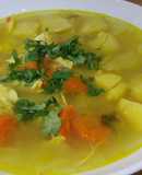 Sopa de pollo y verduras