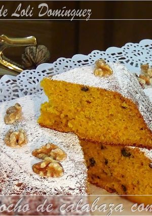 Una foto de Bizcocho de calabaza con nueces
