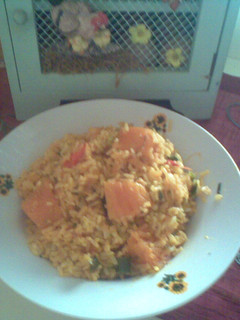 Una foto de Arroz con ayote