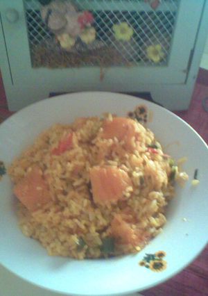 Una foto de Arroz con ayote