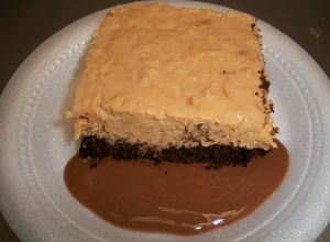 Una foto de Mousse de dulce de leche y coco