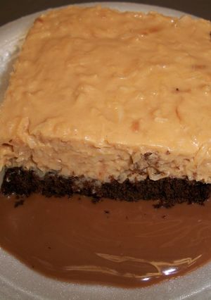 Una foto de Mousse de dulce de leche y coco