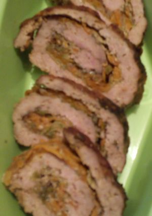 Una foto de Rollo de carne molida en olla express