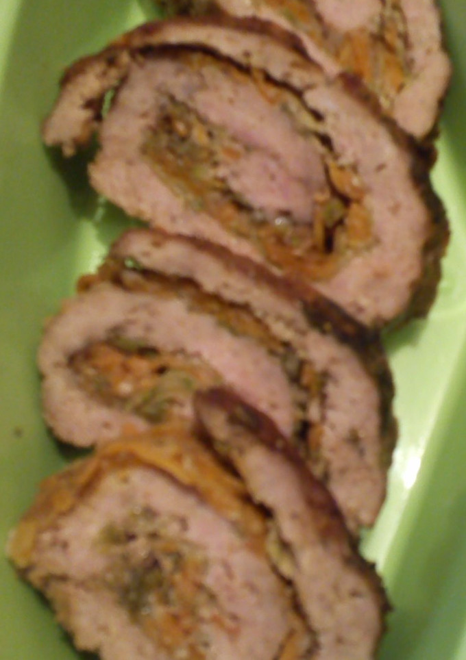 Una foto de Rollo de carne molida en olla express