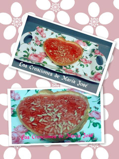 Una foto de Tarta San Valentín con piñones