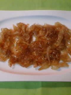 Una foto de Cebolla caramelizada al Pedro Ximénez