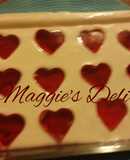 Gelatina de corazones San Valentin