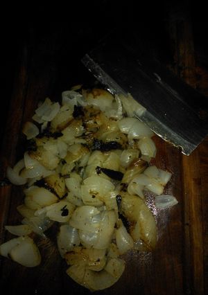 Una foto de Asado a la parrilla de cebollas