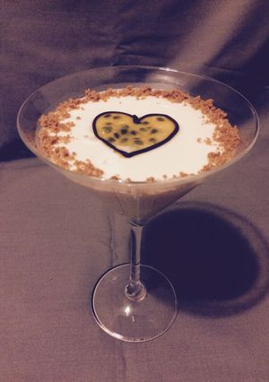 Una foto de Panna cotta pasión