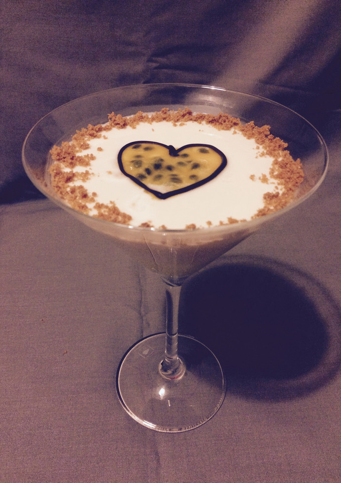 Una foto de Panna cotta pasión