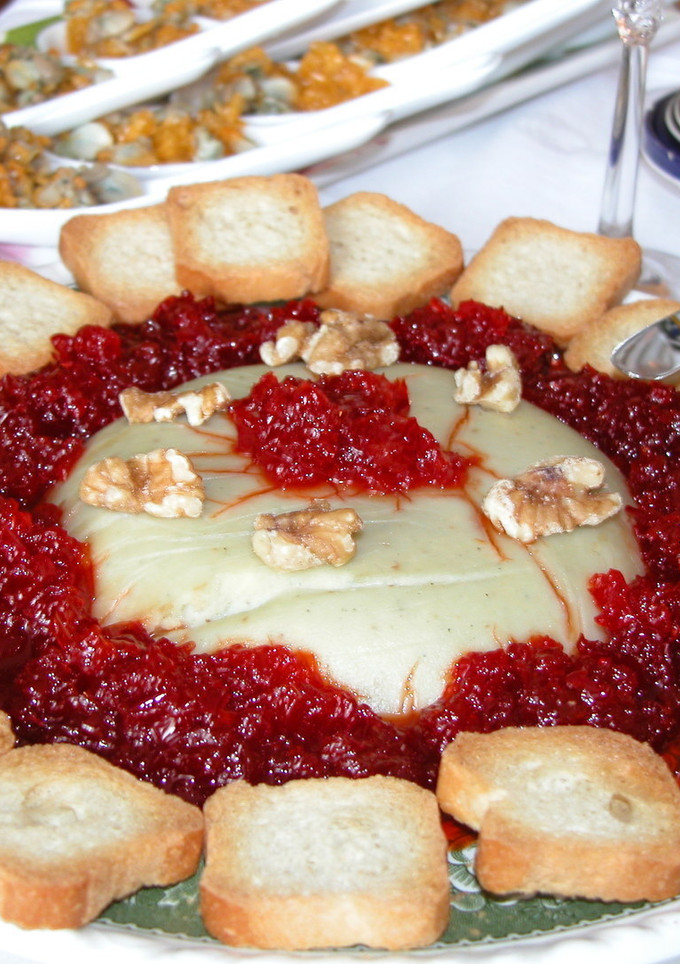 Una foto de Paté de quesos con Pimientos confitados