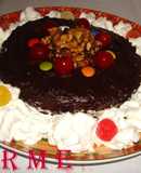 Tarta de almendras al chocolate