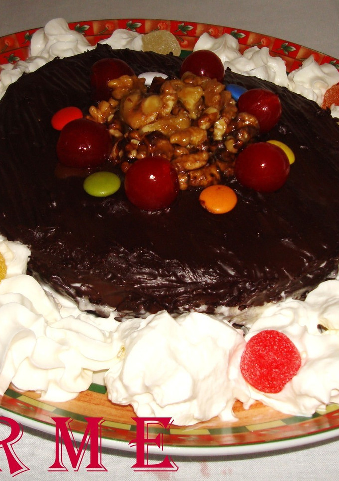 Una foto de Tarta de almendras al chocolate