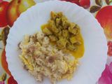 Pechuga de pollo a taquitos en salsa de naranja