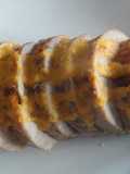Roti de pavo al horno con salsa de verduras