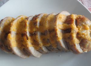 Una foto de Roti de pavo al horno con salsa de verduras