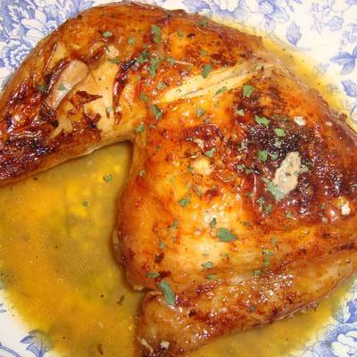 Pollo al horno con naranjas y cerveza Receta de Charic- Cookpad