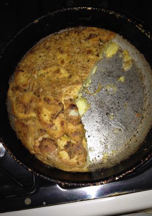 Una foto de Tortilla de papas fácil