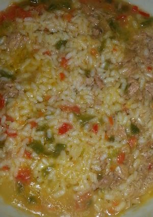 Una foto de Arroz con atún en Thermomix