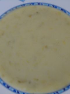 Una foto de Crema de puerros
