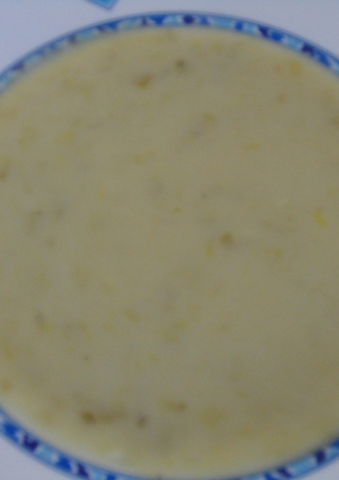 Una foto de Crema de puerros