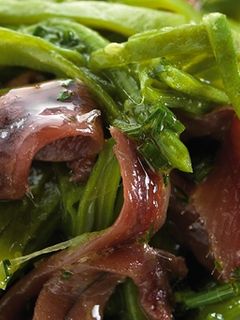 Una foto de Judías con anchoas