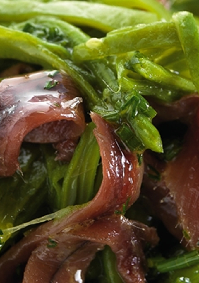 Una foto de Judías con anchoas