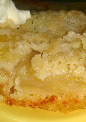 Una foto de Pastel de manzanas crocante
