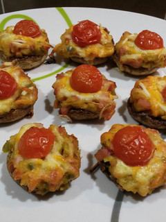 Una foto de Champiñones rellenos sabrosones